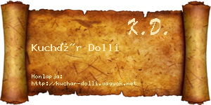 Kuchár Dolli névjegykártya